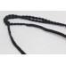 Womens's necklace solid silver jhumki madaliya tribal jewelry black thread C 85
